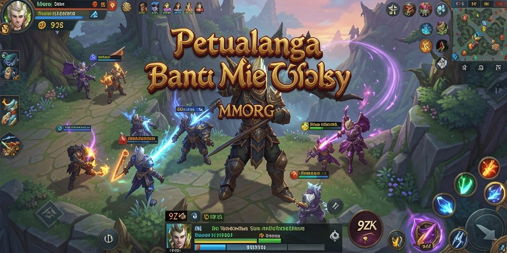 Tampilan gameplay seru di dunia fantasi 9ZK.
