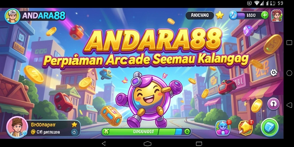 Tampilan gameplay seru ANDARA88 dalam aksi arcade penuh tantangan.