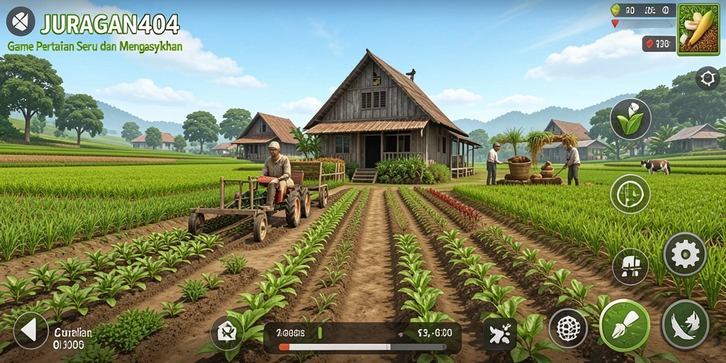 Tampilan gameplay JURAGAN404 saat bermain Farming yang seru.