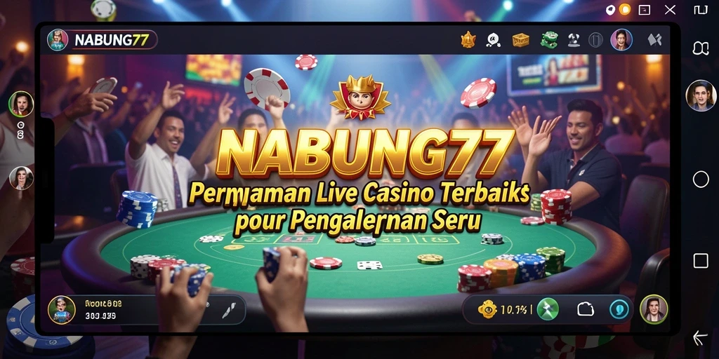 Gameplay menarik di NABUNG77 dengan dealer langsung dan interaksi seru.