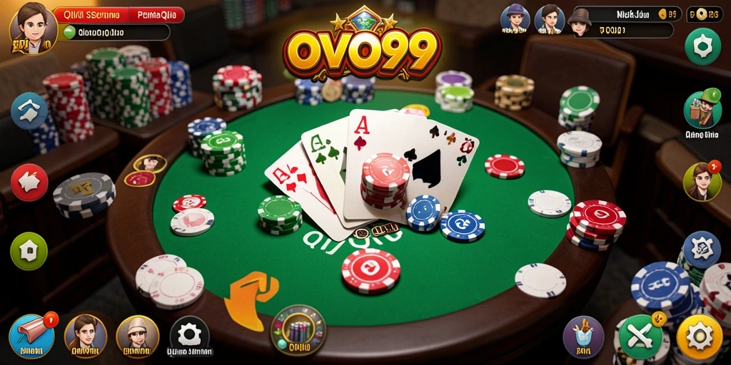 Tampilan gameplay menarik dari OVO99 saat bermain QiuQiu.