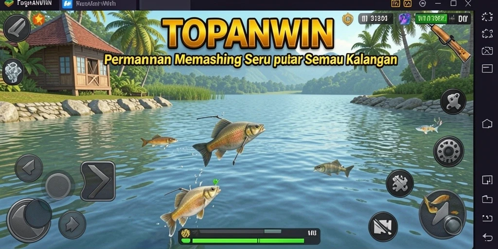 Gameplay seru TOPANWIN dengan beragam teknik memancing.